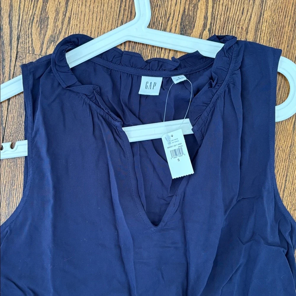 NWT gap navy blue dress - tiers - Picture 2 of 3